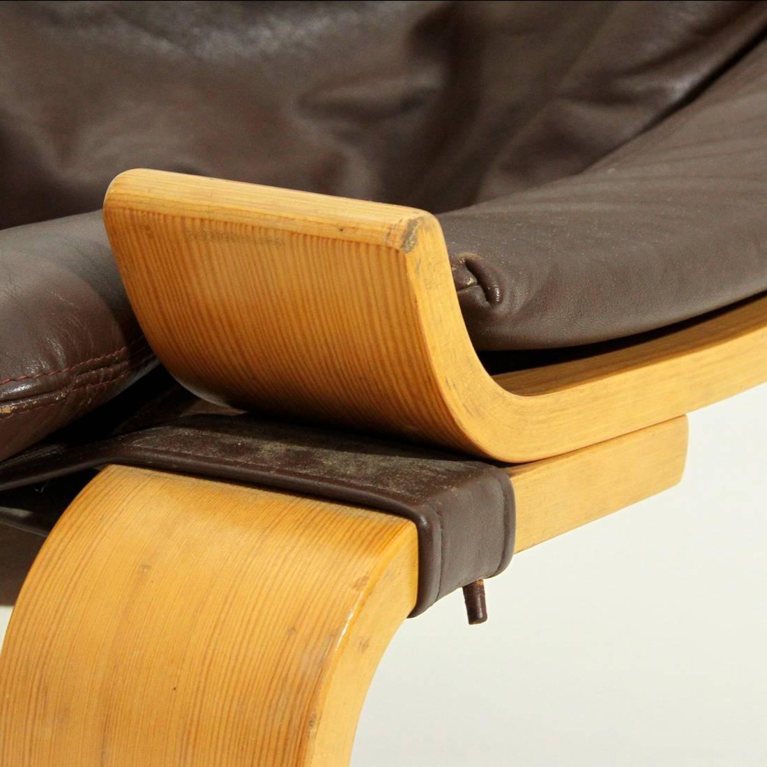 Kroken Leather Armchair by Ake Fribyter for Nelo, 1970s 1