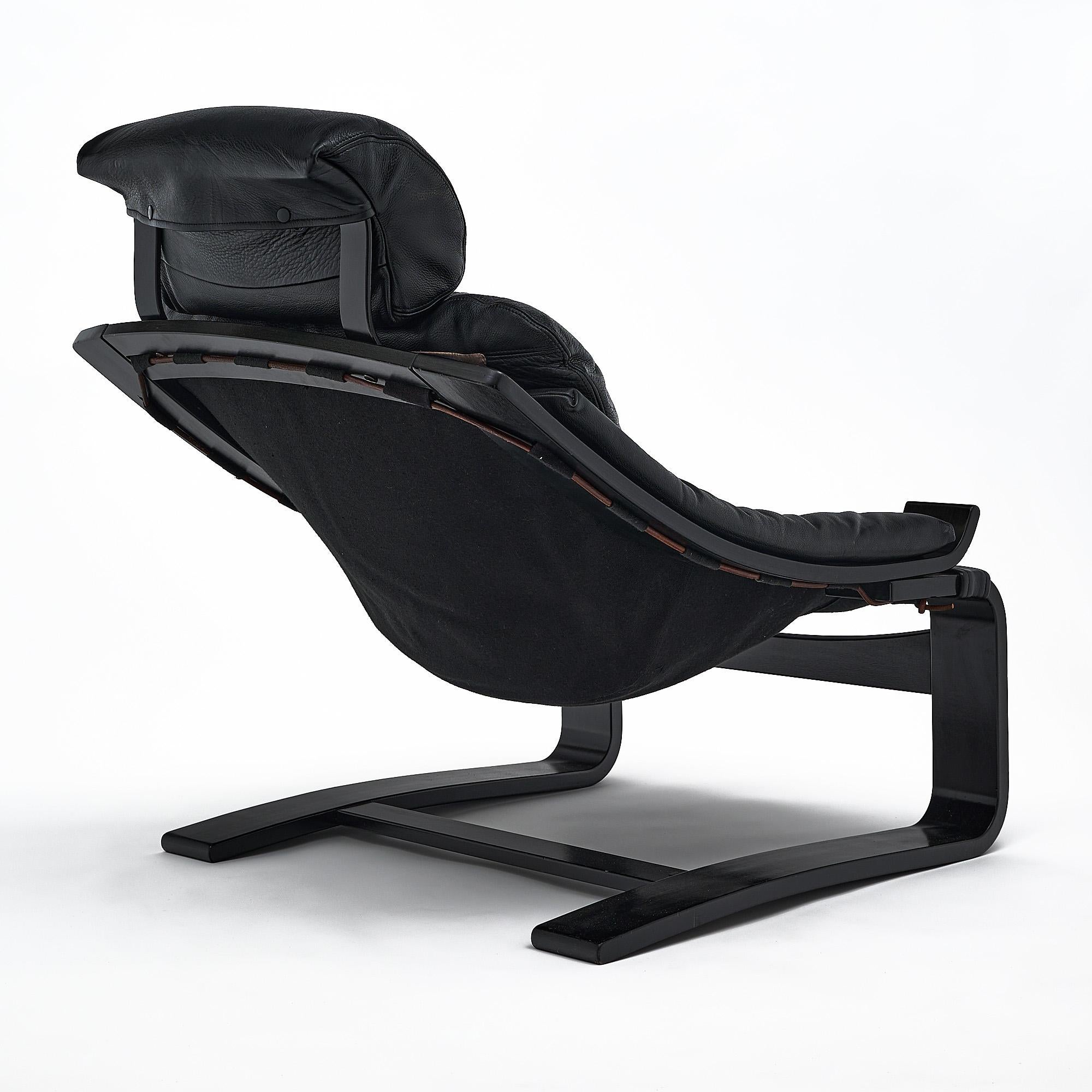 Leather Kroken Lounge Armchairs by Ake Fribyter for Nelo Möbel