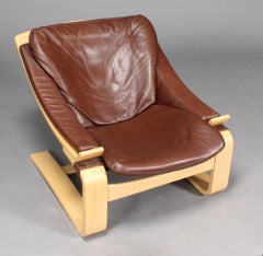 Kroken Lounge Chair and Stool by Ake Fribytter for Nelo, Sweden