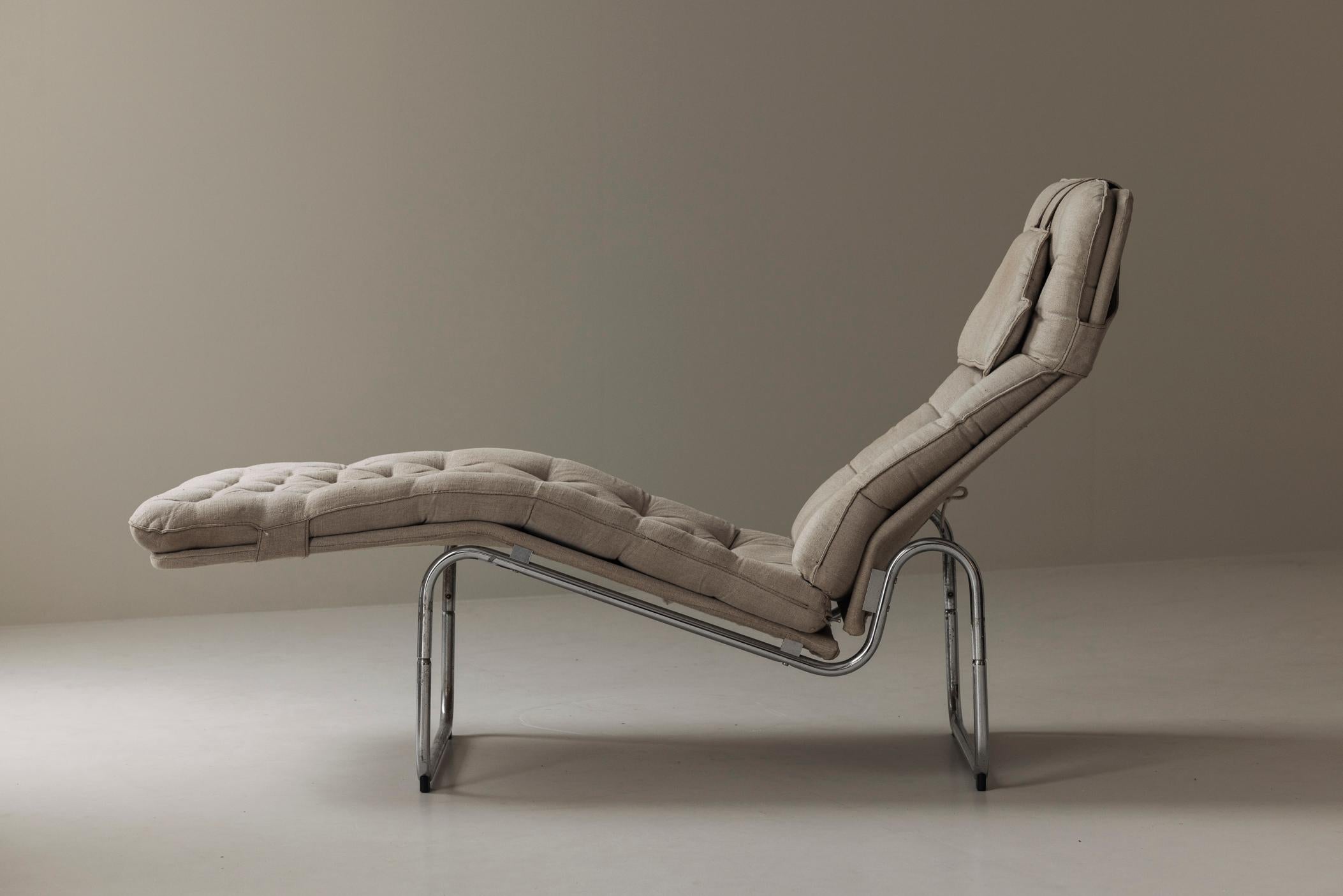 Metal ‘Kroken’ lounge chair by Christer Blomquist for IKEA, Sweden 1970s For Sale