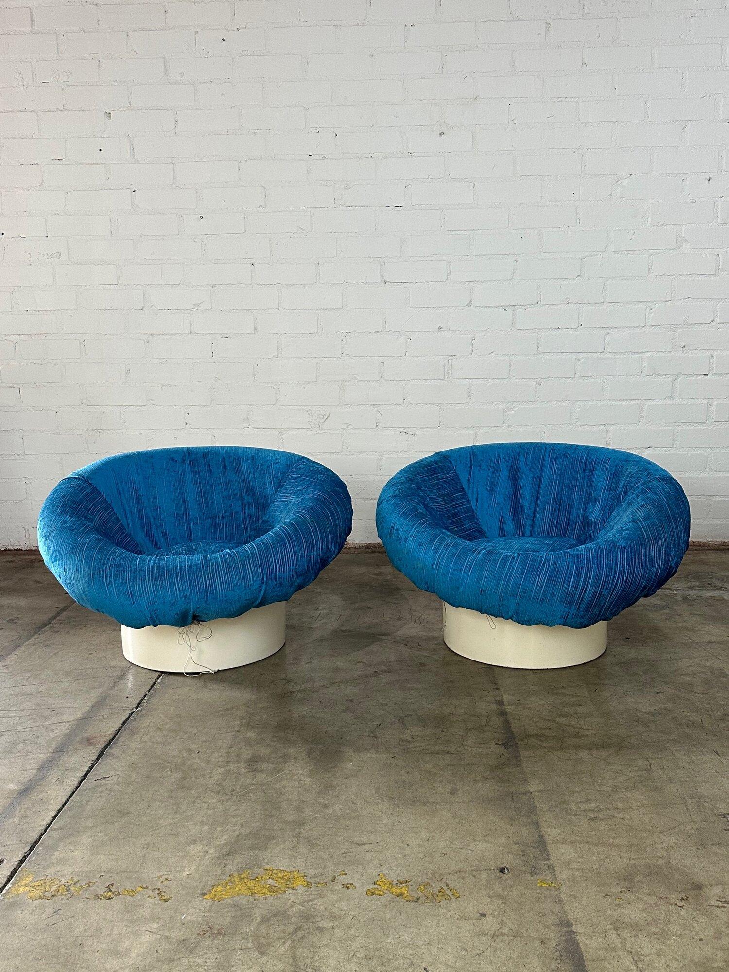 Space Age Krokus Style Lounge Chairs - Pair For Sale