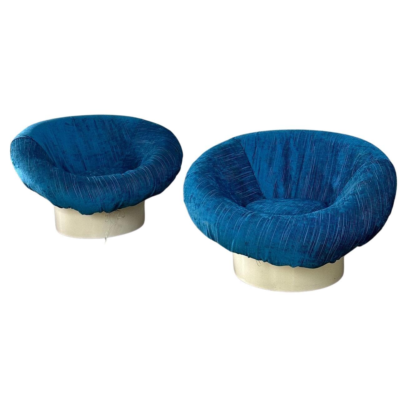 Krokus Style Lounge Chairs - Pair For Sale
