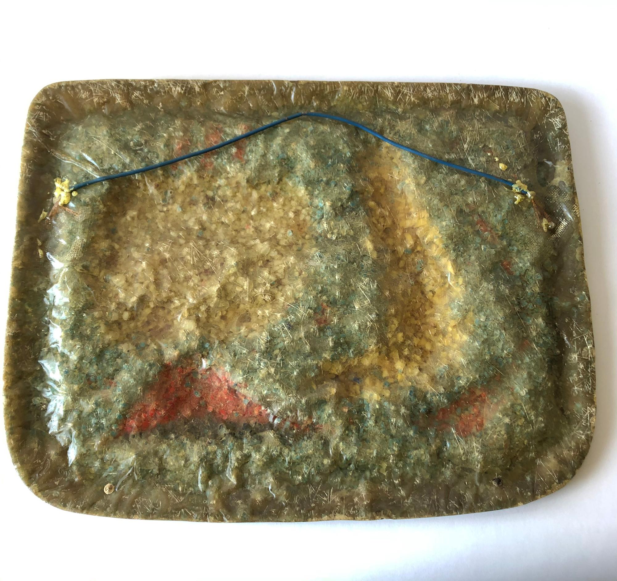 American Kroll 1950s Abstract Modernist Resin Wall Relief Sculpture