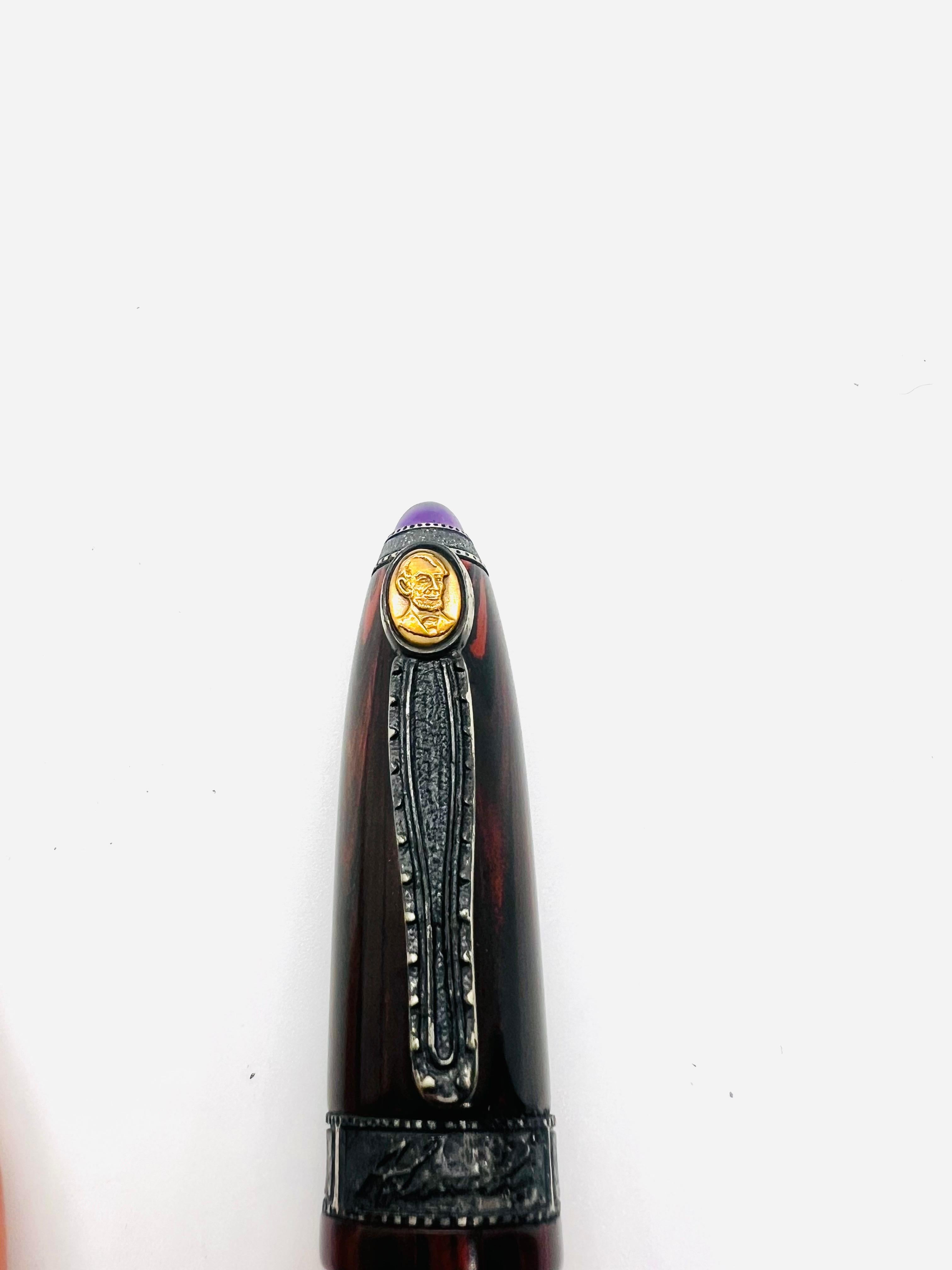 Krone Abraham Lincoln DNA Limited Edition Fountain Pen with Original Box 7