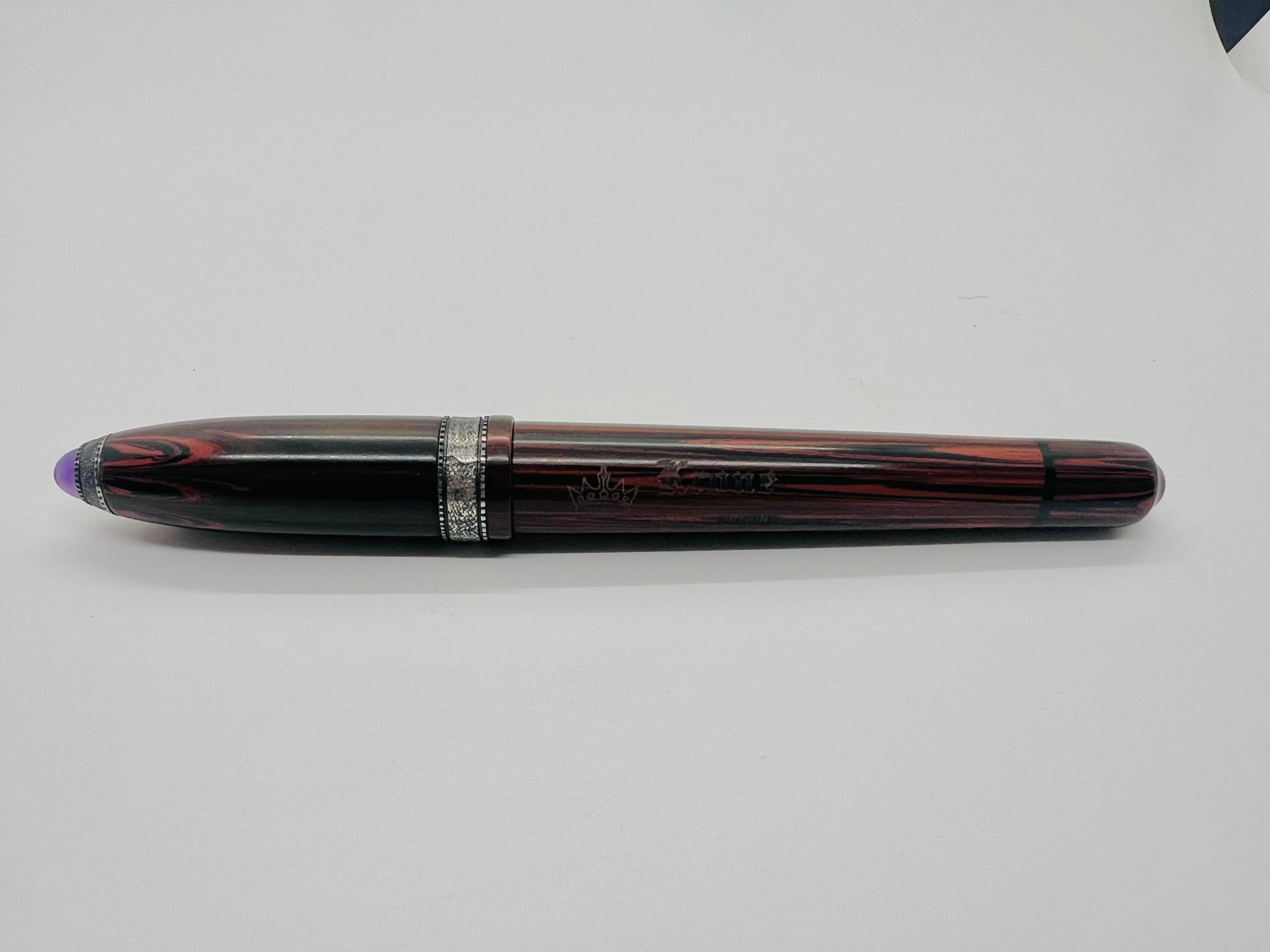 Krone Abraham Lincoln DNA Limited Edition Fountain Pen with Original Box In Good Condition In Plainview, NY