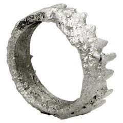 Krone Ring aus Silber 925 mit schwarzer Patina von Alejandra Campos Taylor