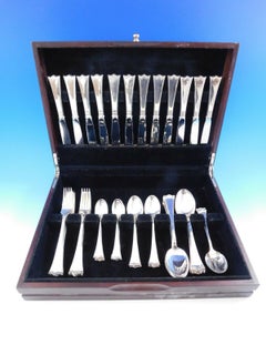 Kronesolv by J Tostrup Norwegen 830 Silberbesteck Set 12 Service 62 Teile