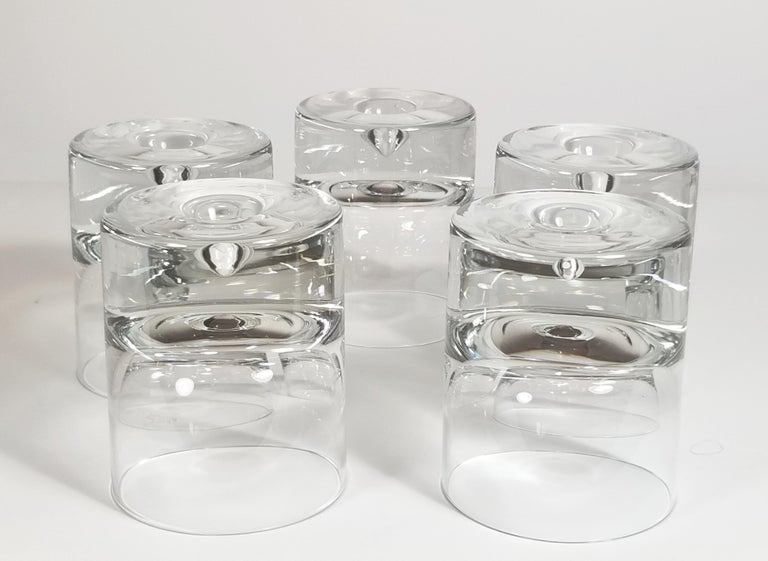 Krosno Poland Glassware Barware Set of 5 at 1stDibs