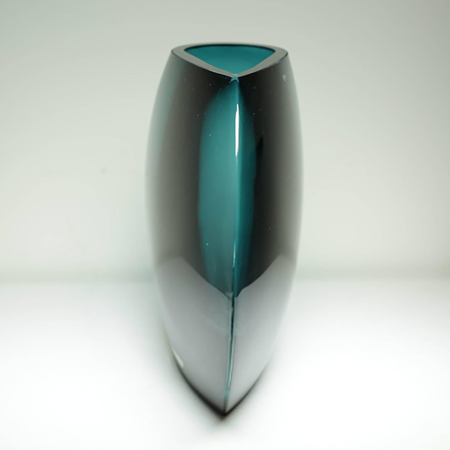 krosno poland glass vase