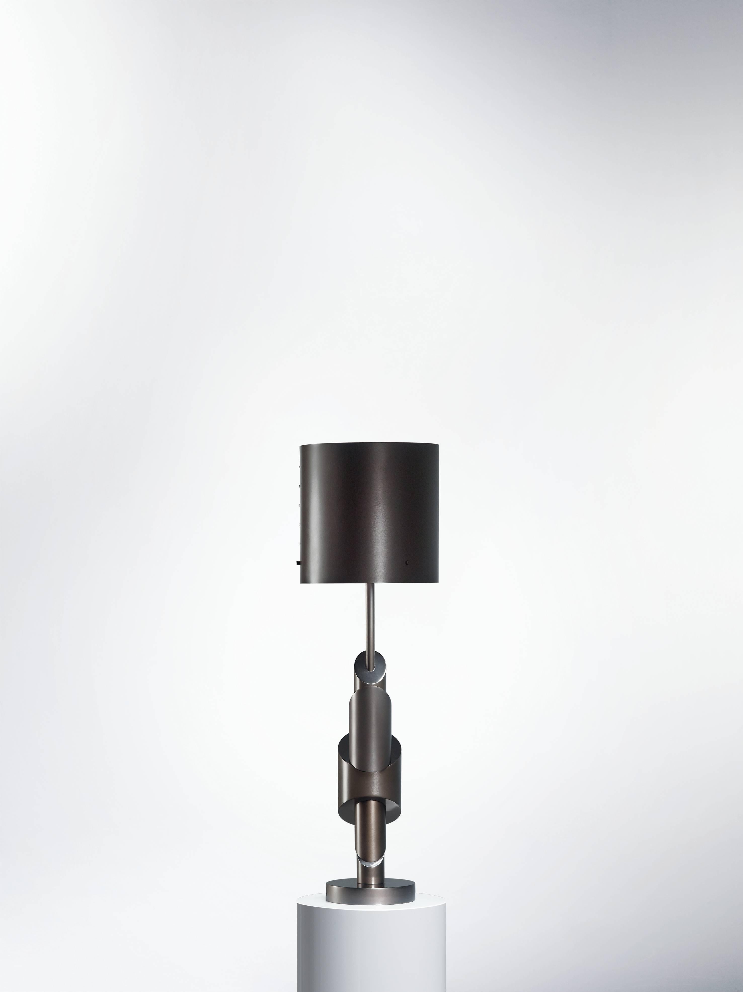 Post-Modern KRS II Table Lamp, Signed William Guillon