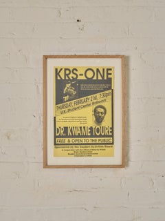 KRS - ONE and Dr.Kwame Ture Event Poster