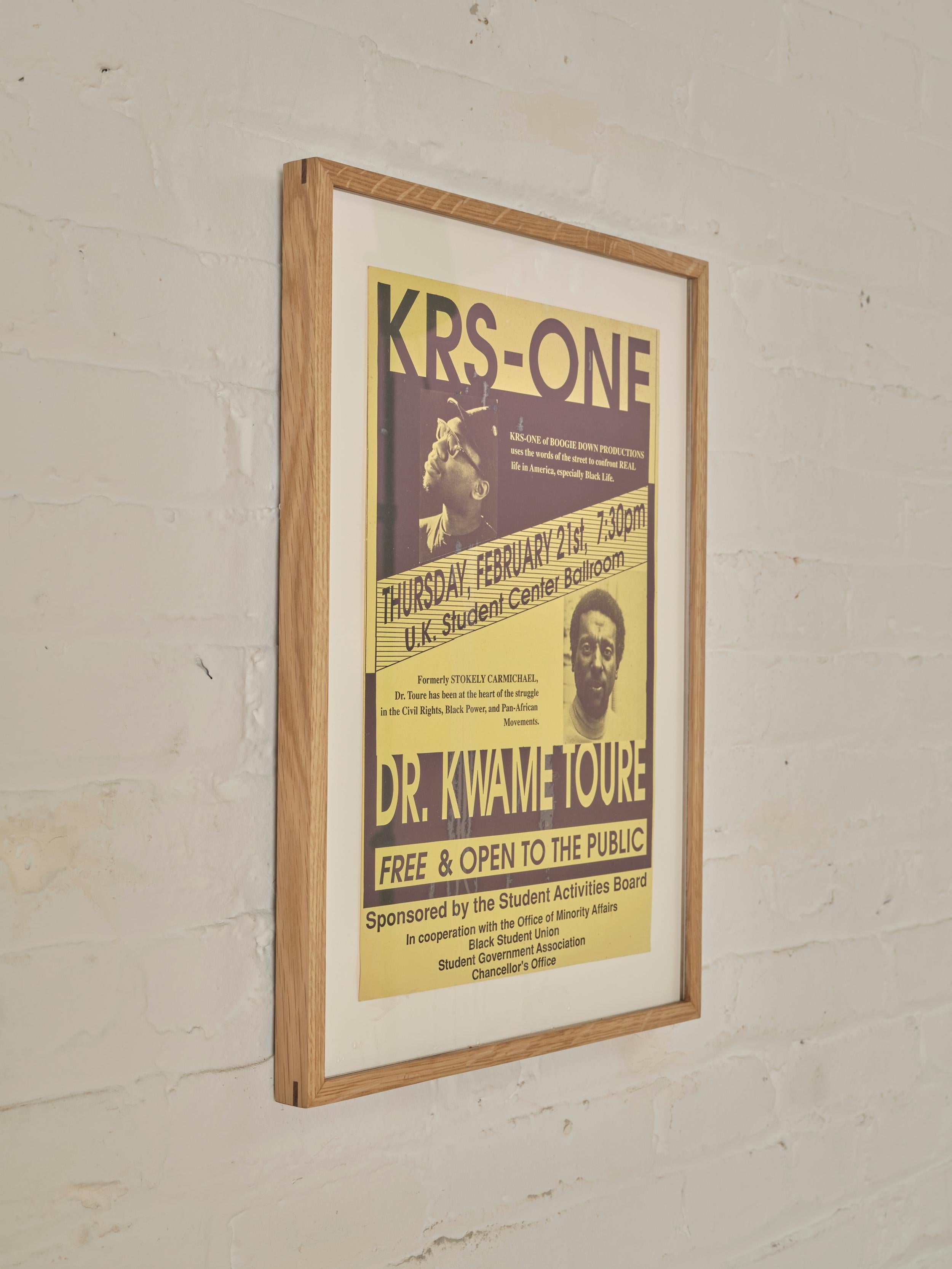 North American KRS - ONE and Dr.Kwame Ture Event Poster For Sale