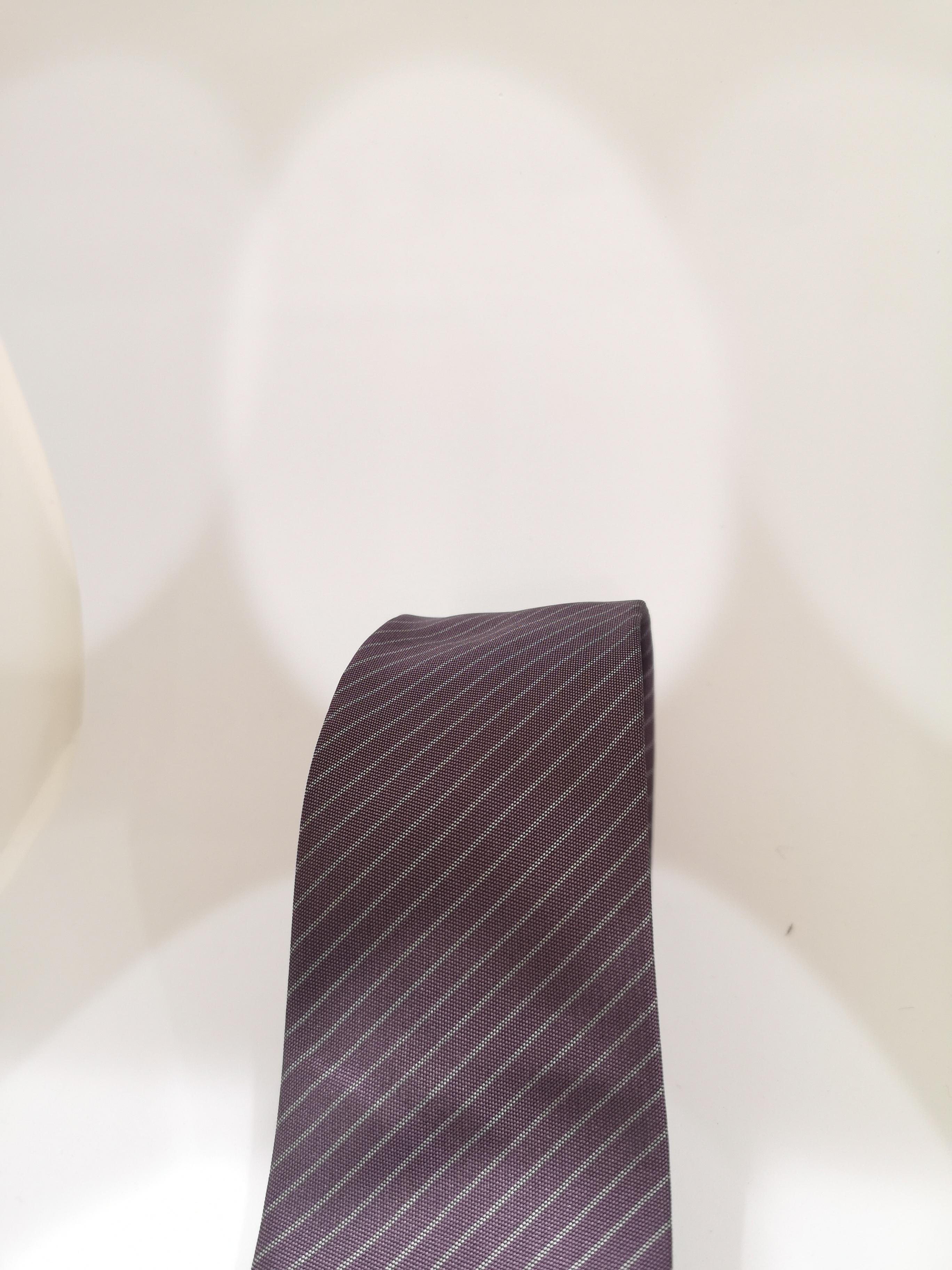 Black Kruder purple silk tie
