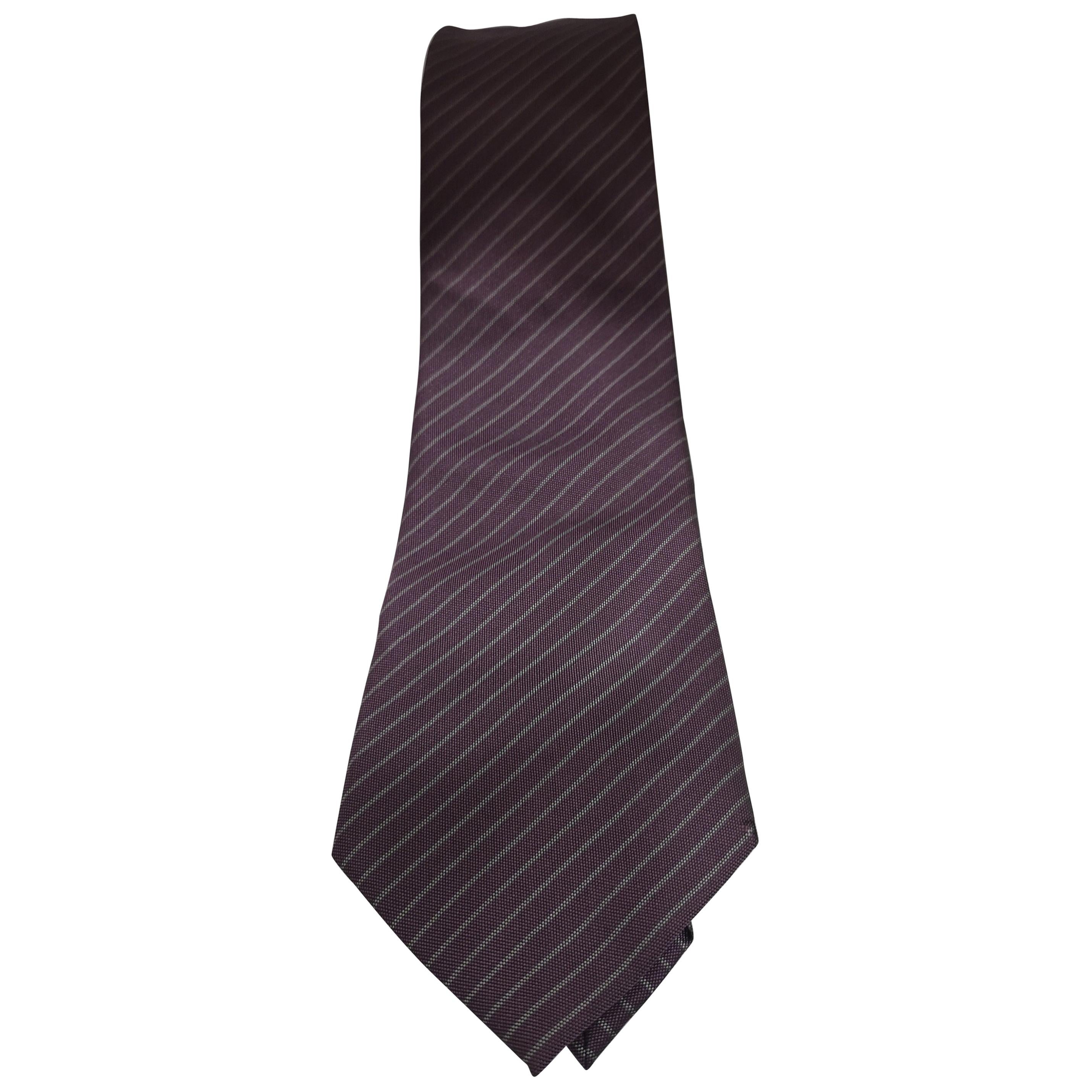 Kruder purple silk tie