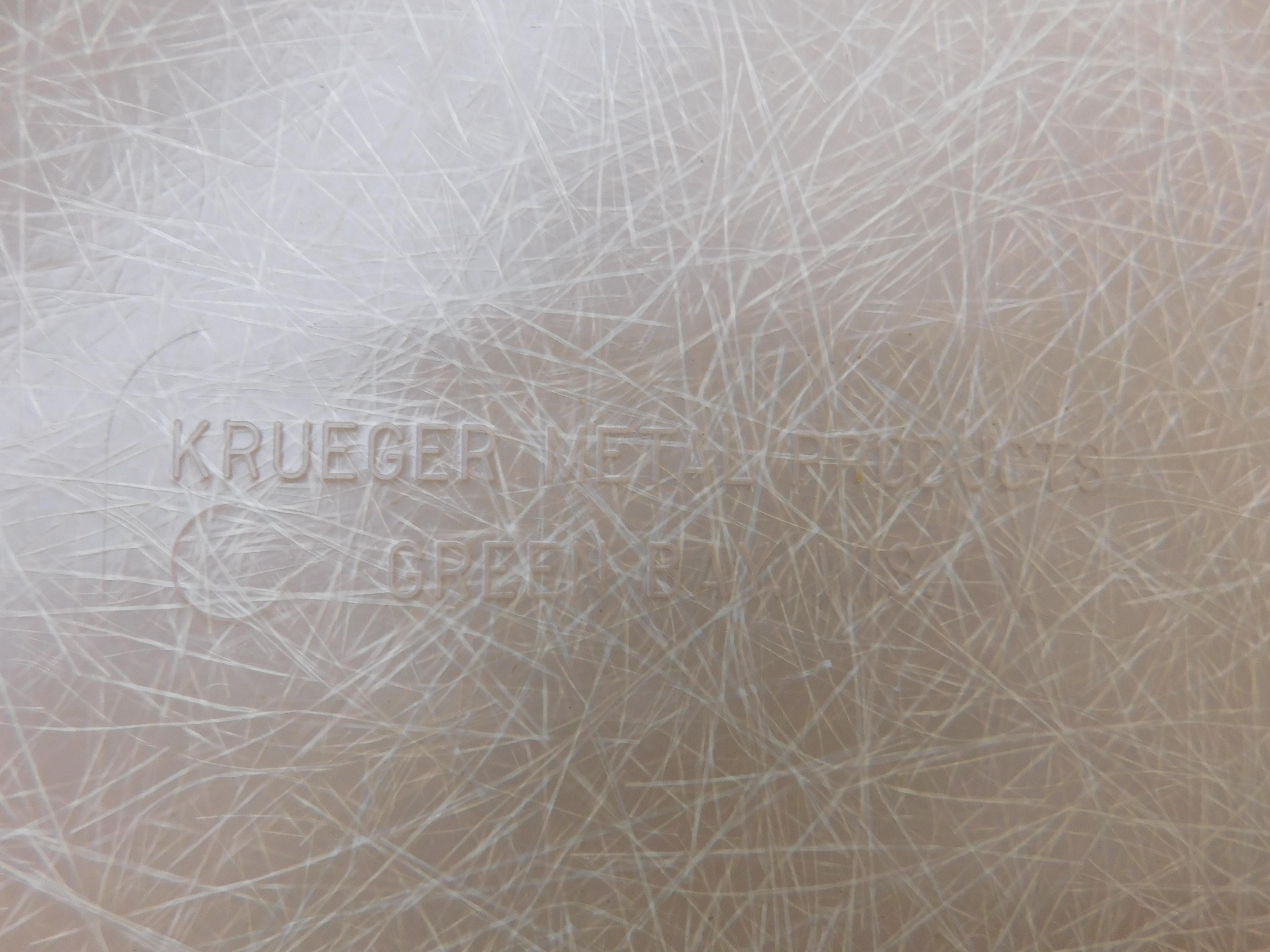 Krueger Metall Products Taupefarbene Glasfaser-Stühle, 12er-Set 4