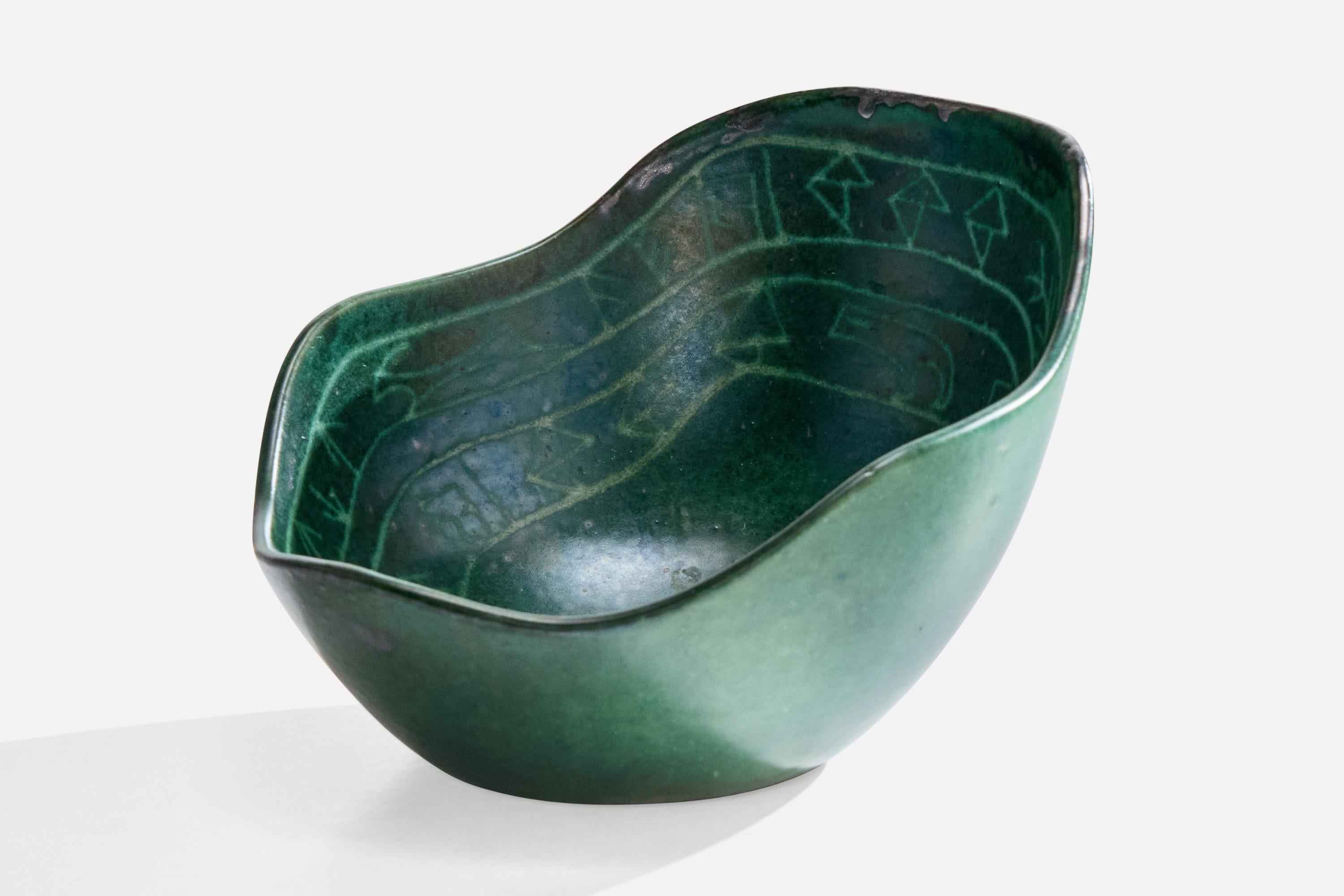 Svedese Krukmakaren I Ystad, Ciotola, Ceramica, Svezia, anni '50 in vendita