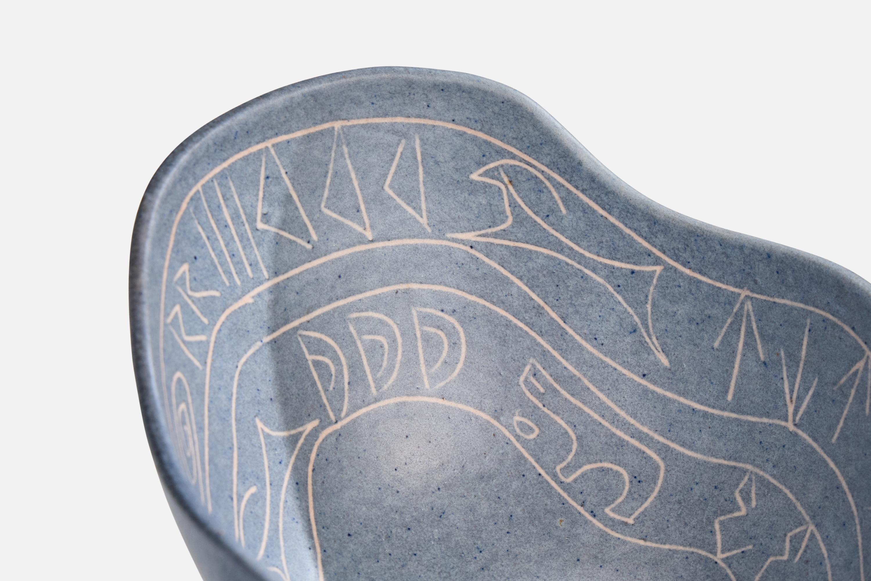 Krukmakaren i Ystad, Bowl, Ceramic, Sweden, 1950s For Sale 1