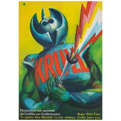 Vintage Krull 1985 East German Film Poster, Wengler