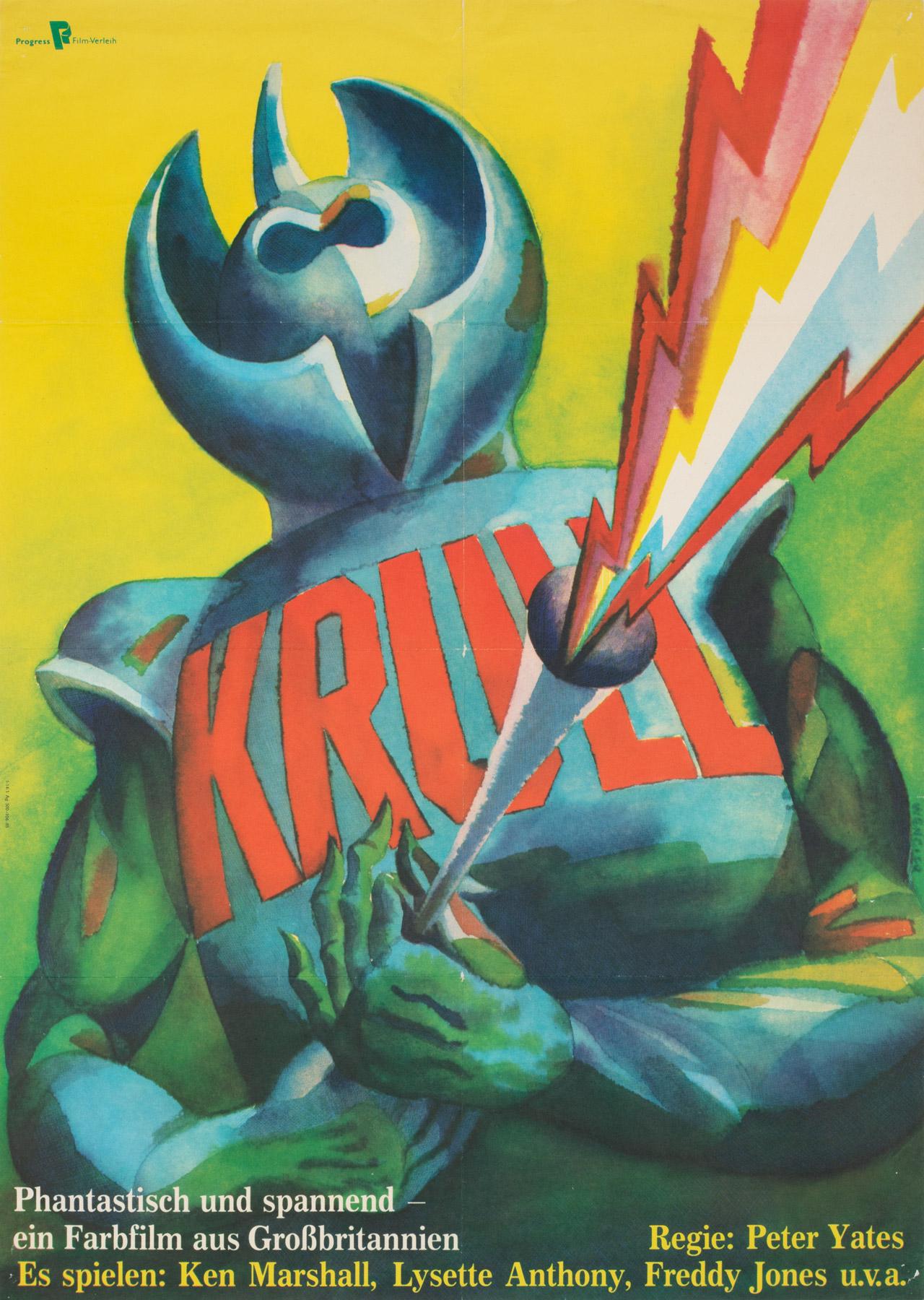 Krull 1985 East German Film Poster, Wengler For Sale