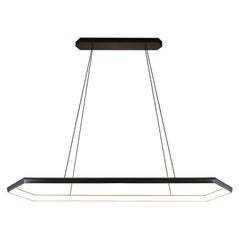 Kruos LX58 Linear Hexagon Modern LED Chandelier Light Fixture