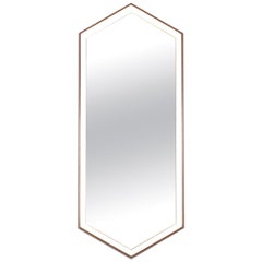 Kruos Mirror LM46 Hexagonal Edge Lit Vanity Powder Room or Makeup Mirror