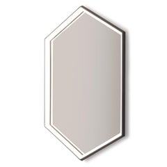 Kruos Mirror LM47, Hexagonal Edge Lit Vanity Powder Room or Makeup Mirror