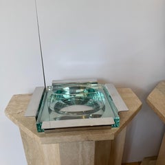 Krupp & Giuliana Gramigna „Vide Poche“ aus Steele und „Attb“ von Fontana Arte aus Glas