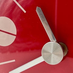 Krups Retro Orange Wall Clock - Iconic 70s Space Age Design Made in Germany