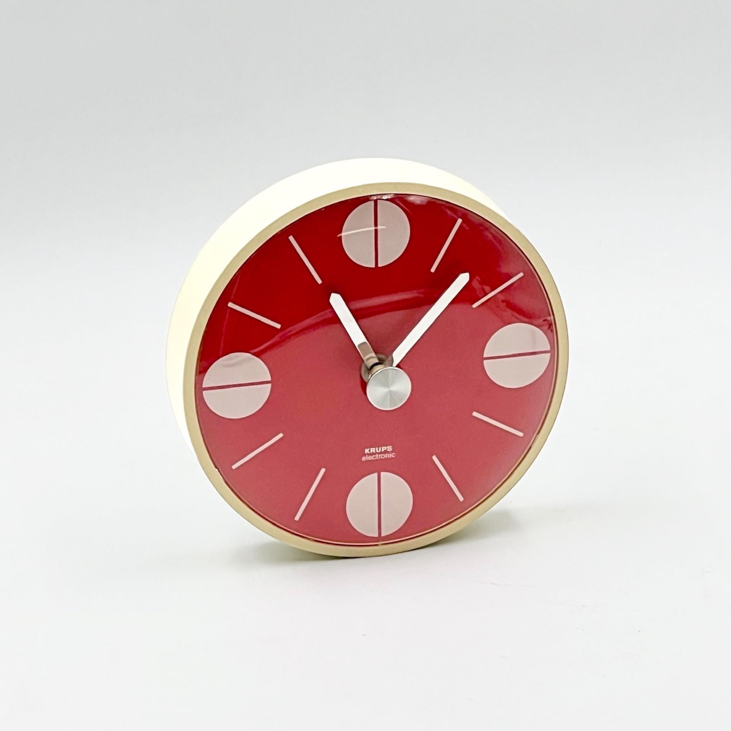 Krups Retro Orange Wall Clock - Iconic 70s Space Age Design Made in Germany 2
