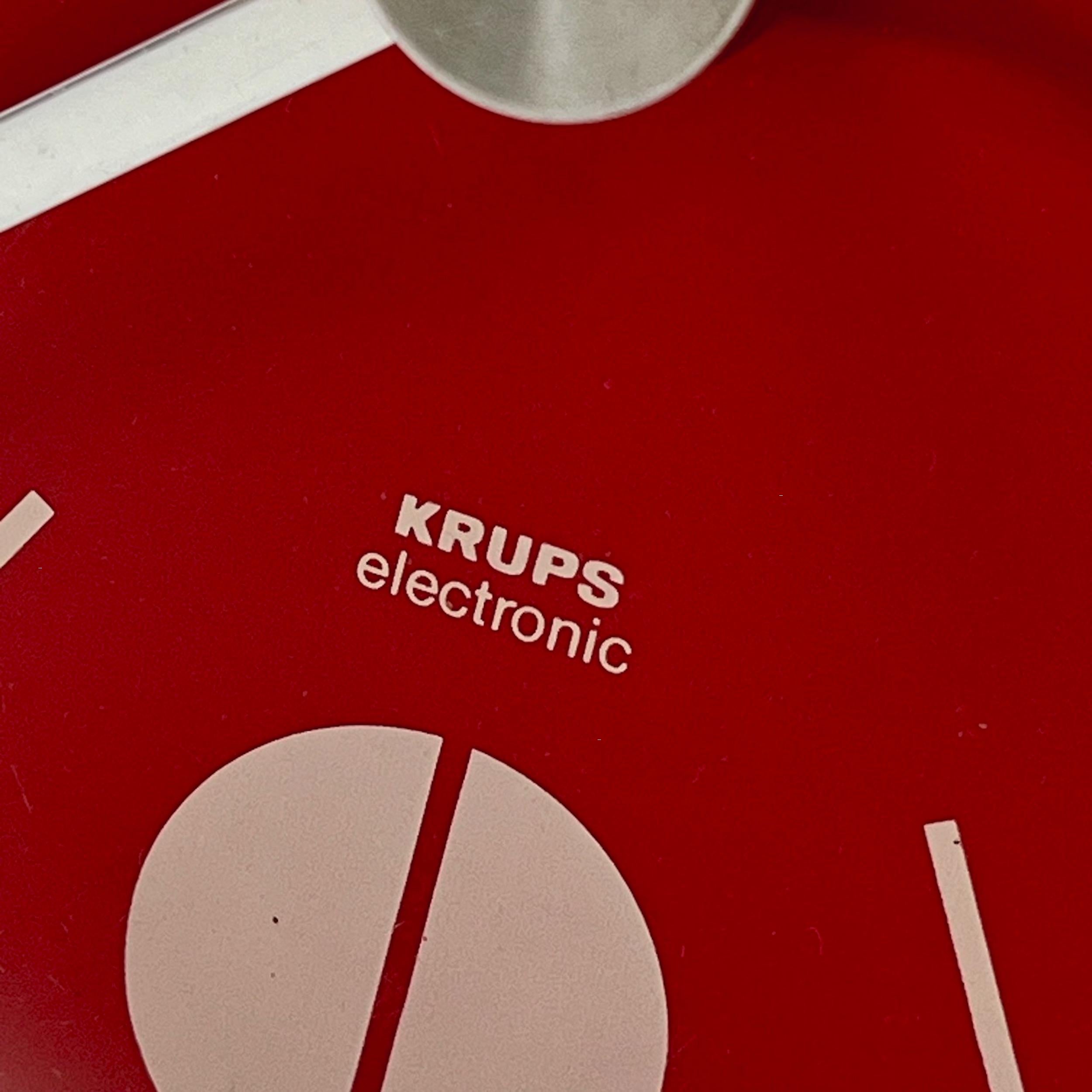 Krups Retro Orange Wall Clock - Iconic 70s Space Age Design Made in Germany 4