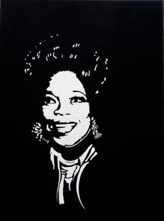 Oprah Winfrey, Gemälde in Mischtechnik auf Leinwand