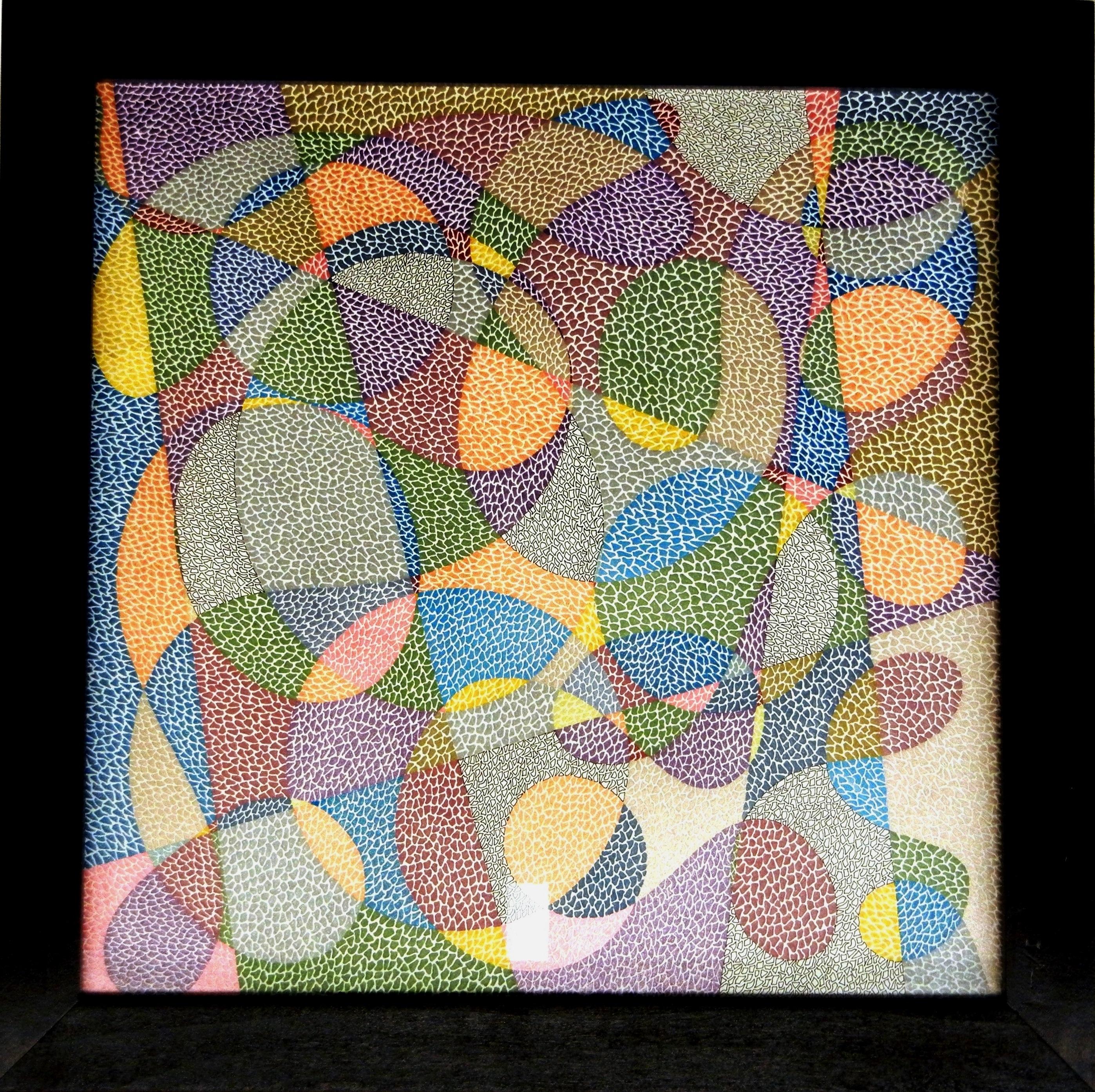 Navigare, Pittura, Acrilico su carta - Painting Art Déco di Kruti Shah