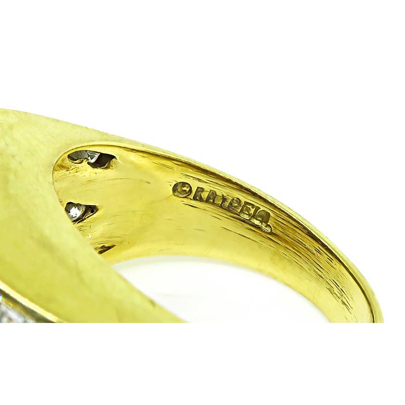Krypell 4,00 Karat Diamant-Goldring aus Gold im Zustand „Gut“ im Angebot in New York, NY