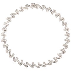 Krypell Collier « Apple Peel » en platine et diamants de 18,50 carats