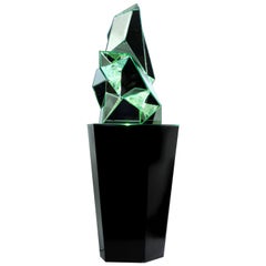 Kryptomight Mirror Glass Faceted Lighting Sculpture