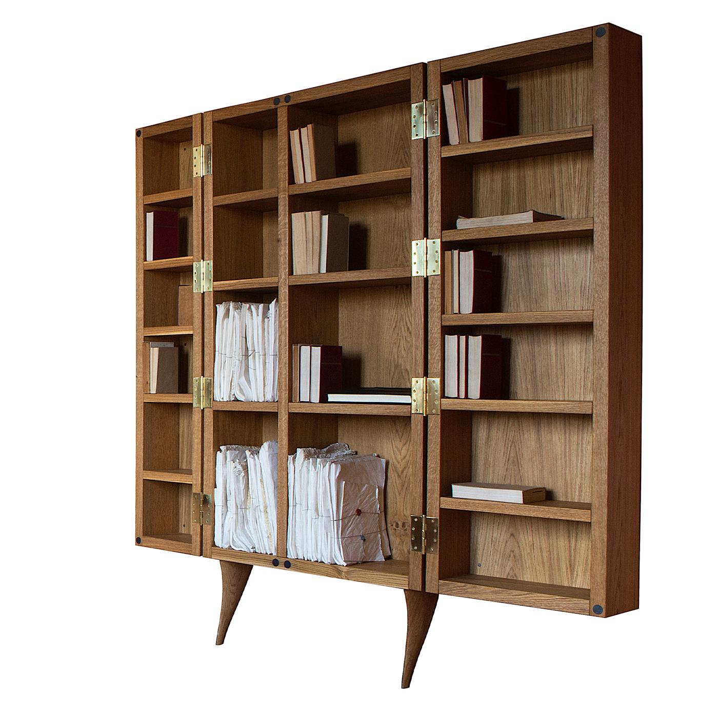 Italian Kryptos Natural Oak Bookcase