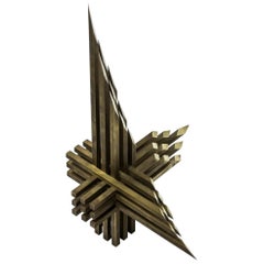 "Kryss" Brass Sculpture by Einar Höste, Sweden, 1970s