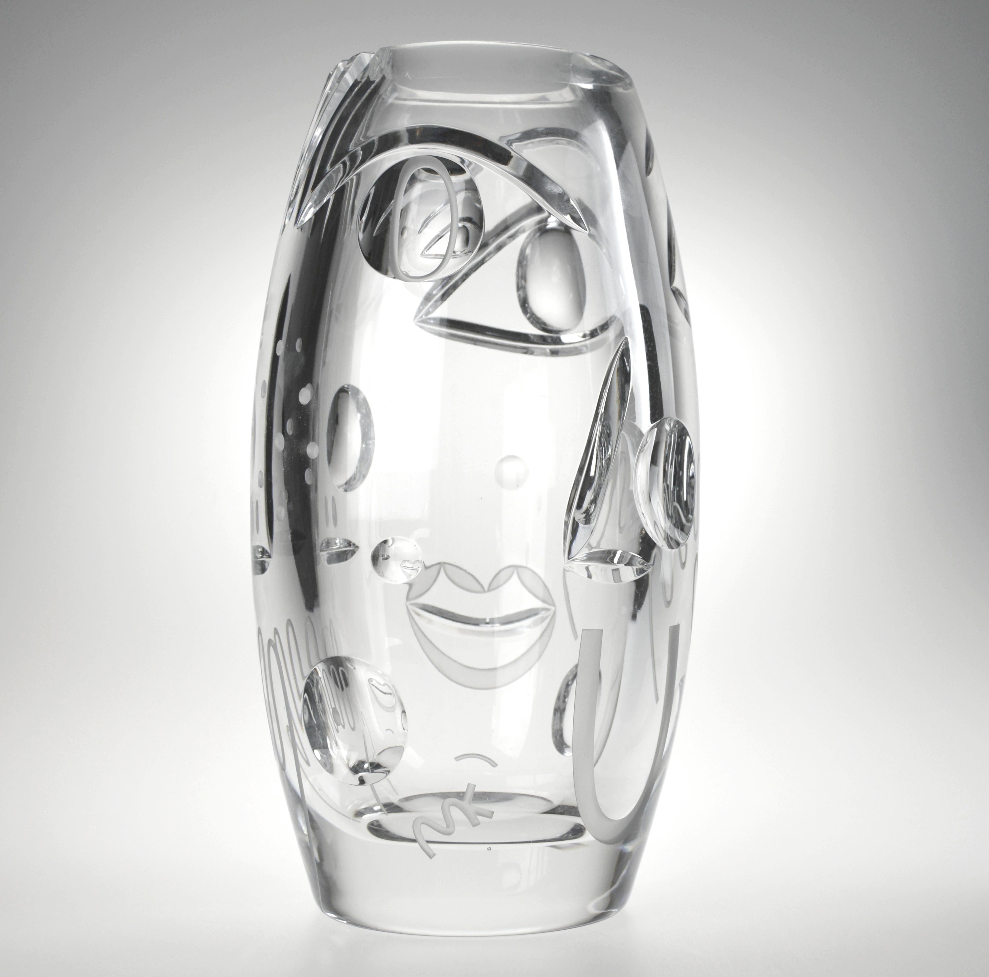 Post-Modern Krystal Form Vase by Malwina Konopacka For Sale