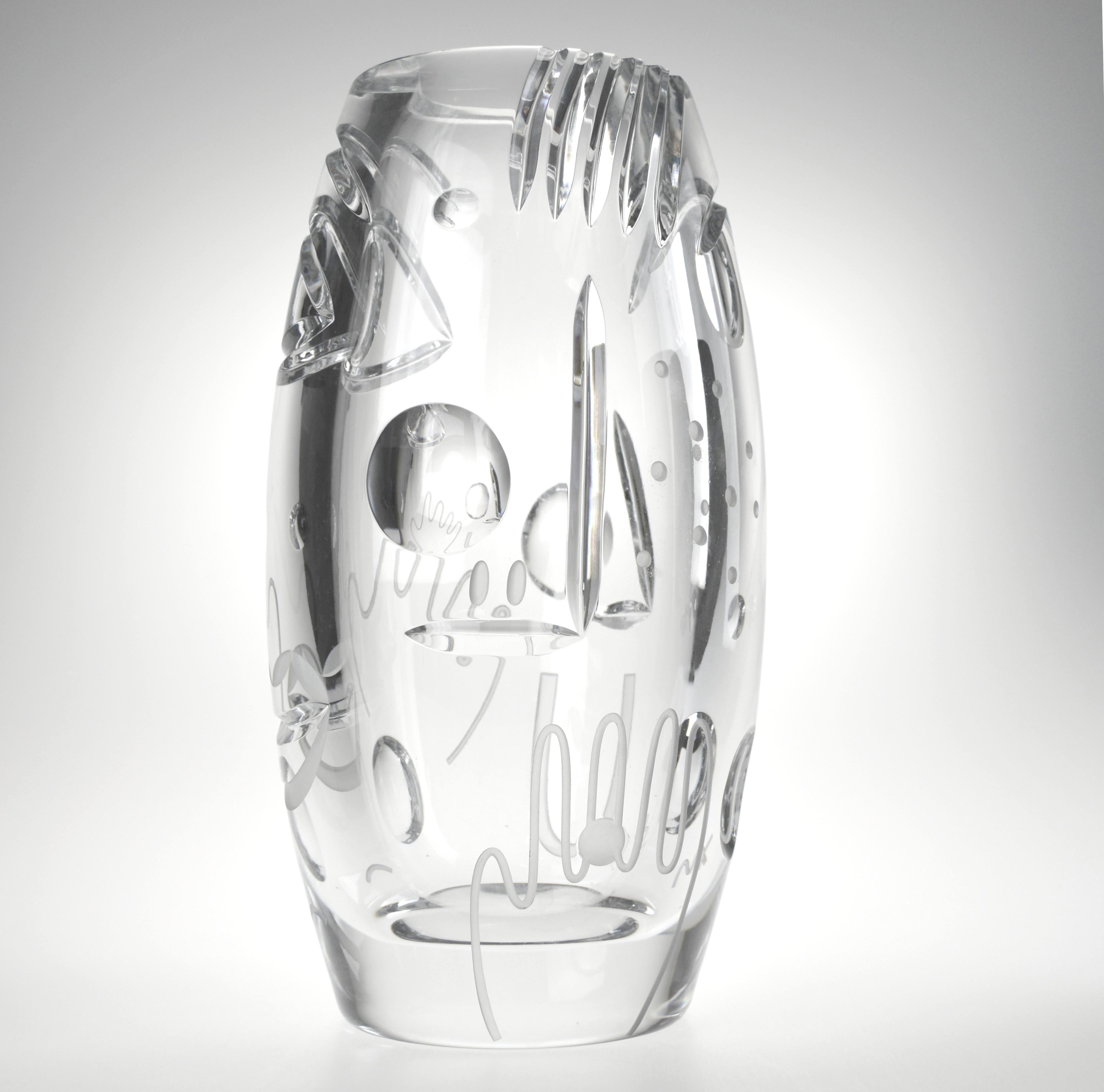 Vase in Krystalform von Malwina Konopacka im Zustand „Neu“ im Angebot in Geneve, CH