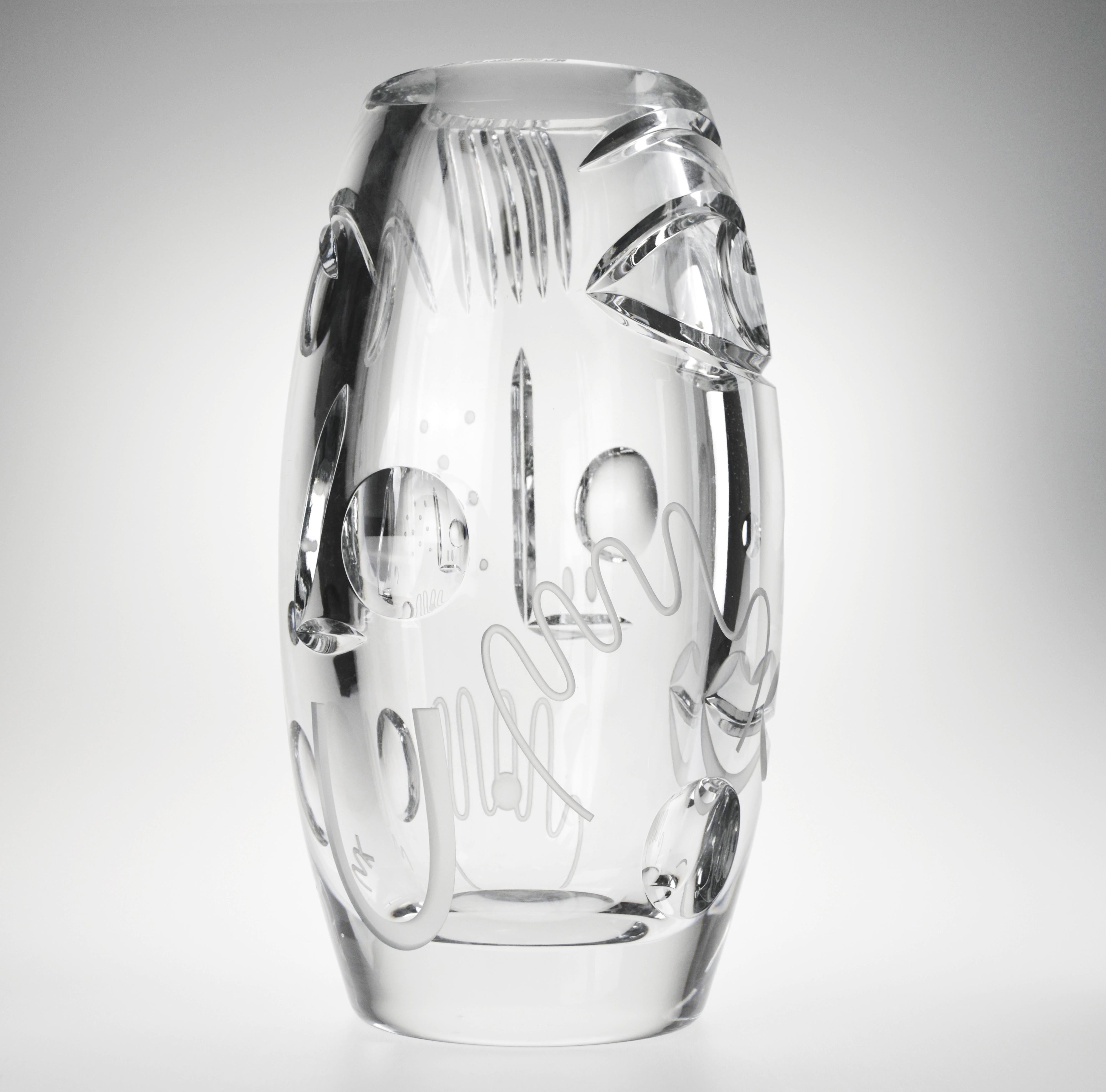 Krystal Kut vase by Malwina Konopacka
2022
Signature engraved, signed authenticity certificate provided
Edition : Kolektiv Cite Radieuse
Materials: Blown crystal
Dimensions: 35 x 16 x 12 cm

Krystal comprises a limited series of 35cm high, 15