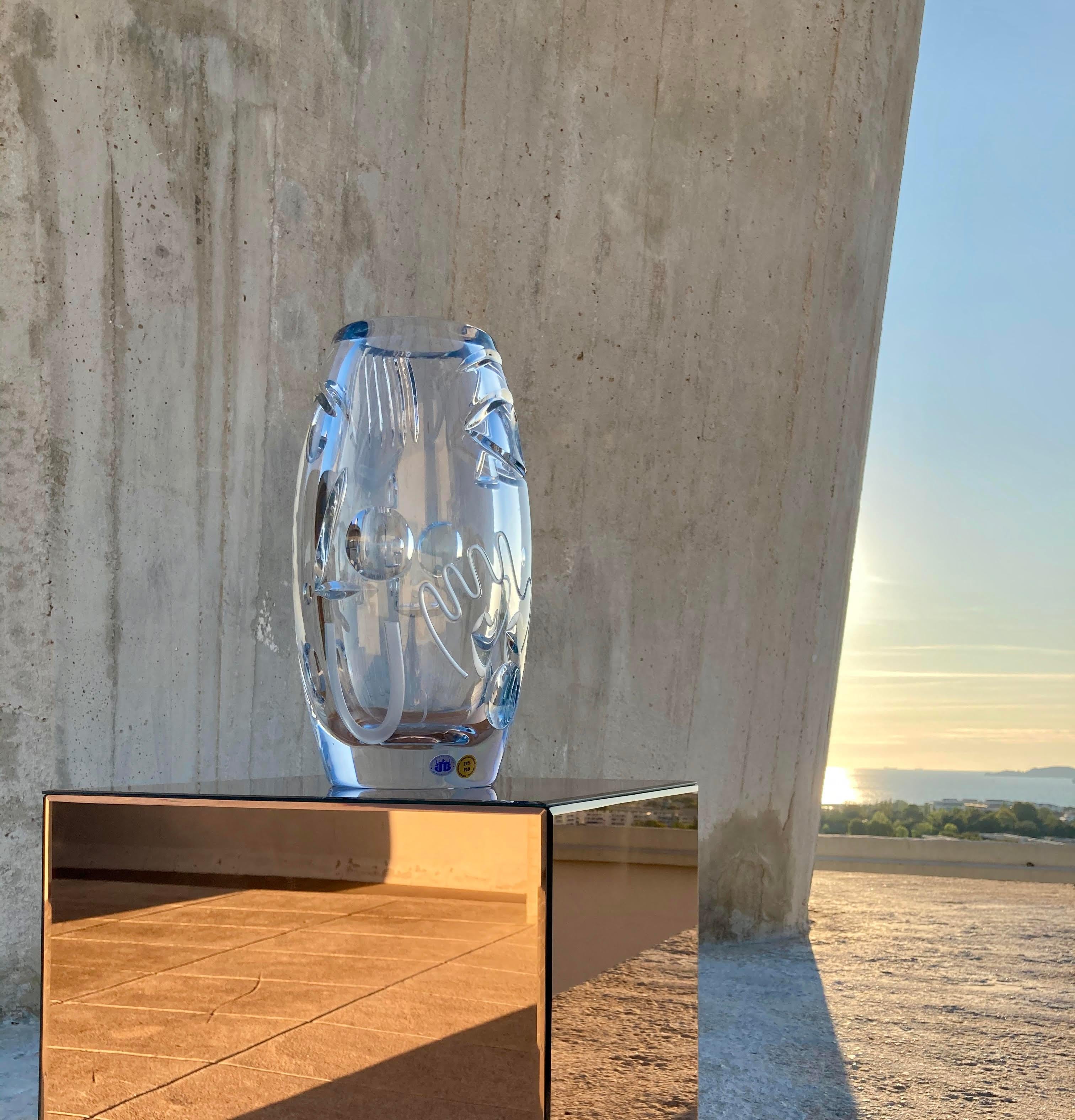 Krystal Kut-Vase von Malwina Konopacka (Kristall) im Angebot