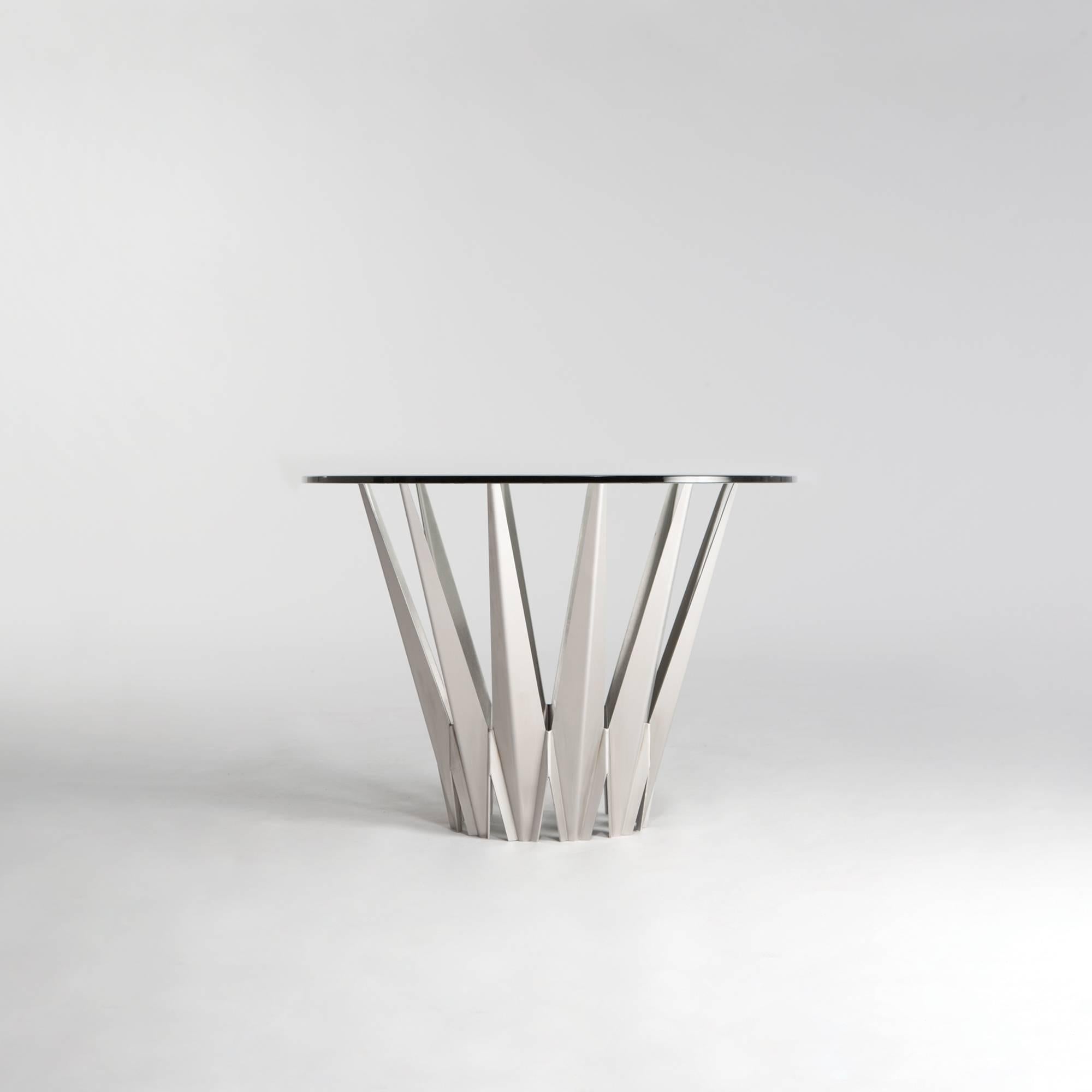 Krystalline Custom Stainless Steel Table Base / Made to Order 5