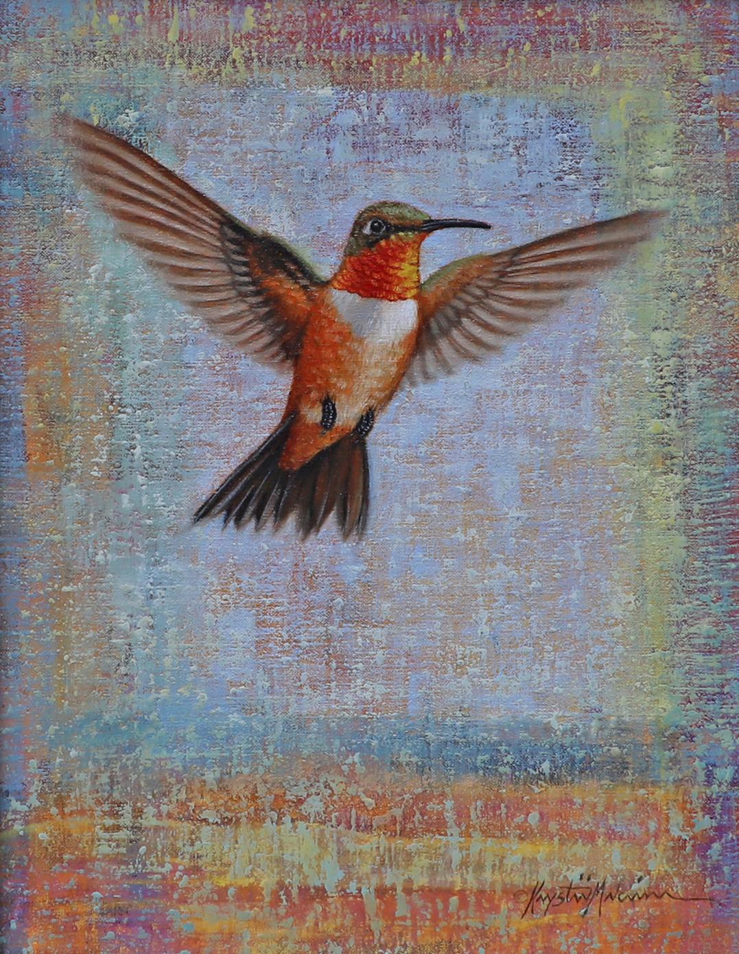 Warm Winds - Realist Painting by Krystii Melaine