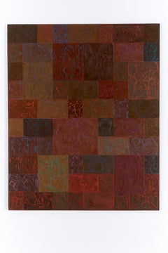 From the series “Creatio Continua I”  Conceptual Oil and Marble Dust Painting