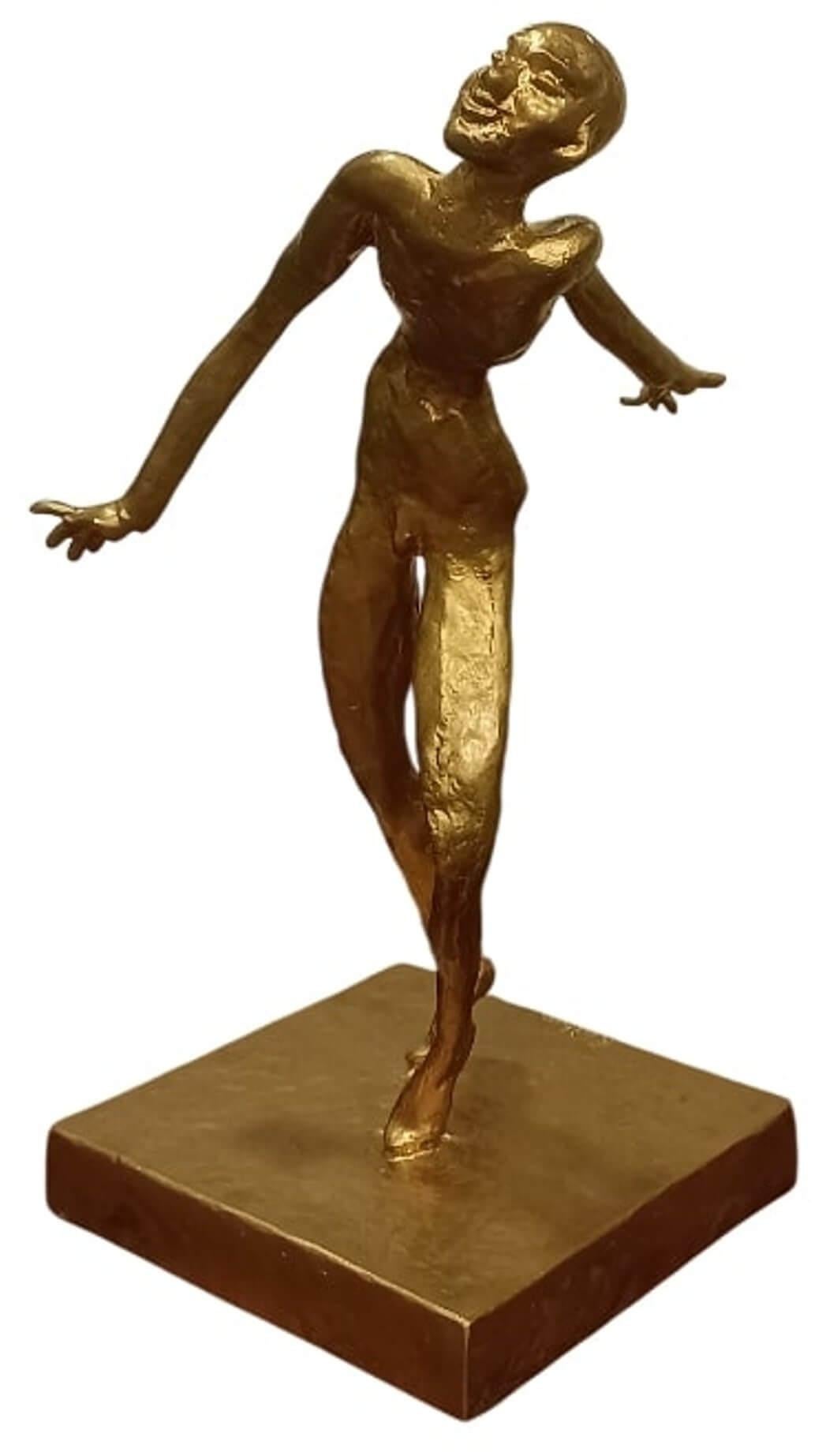 Figure de la rampe - Musui, Sculpture en bronze par l'artiste indien moderne 