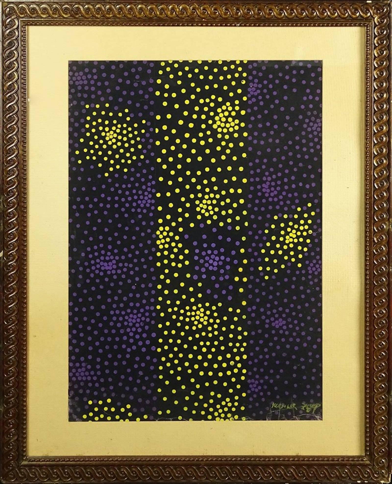 Abstract Composition Tempera Painting Russian Soviet Avant Garde Ksenia Ender For Sale 3