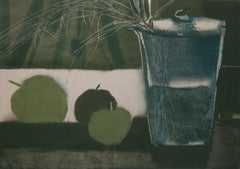Dal ciclo Fuoco Lirico, 41,5×29,5 cm, gouache, carta, rasoio