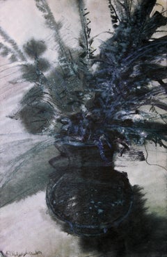 From the cycle LYRICAL Fire, 55х35cm, gouache, paper, razor