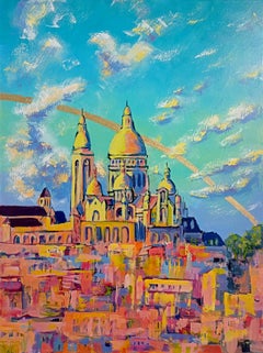 Paisaje Abstracto Basílica del Sagrado Corazón de Montmartre Francia