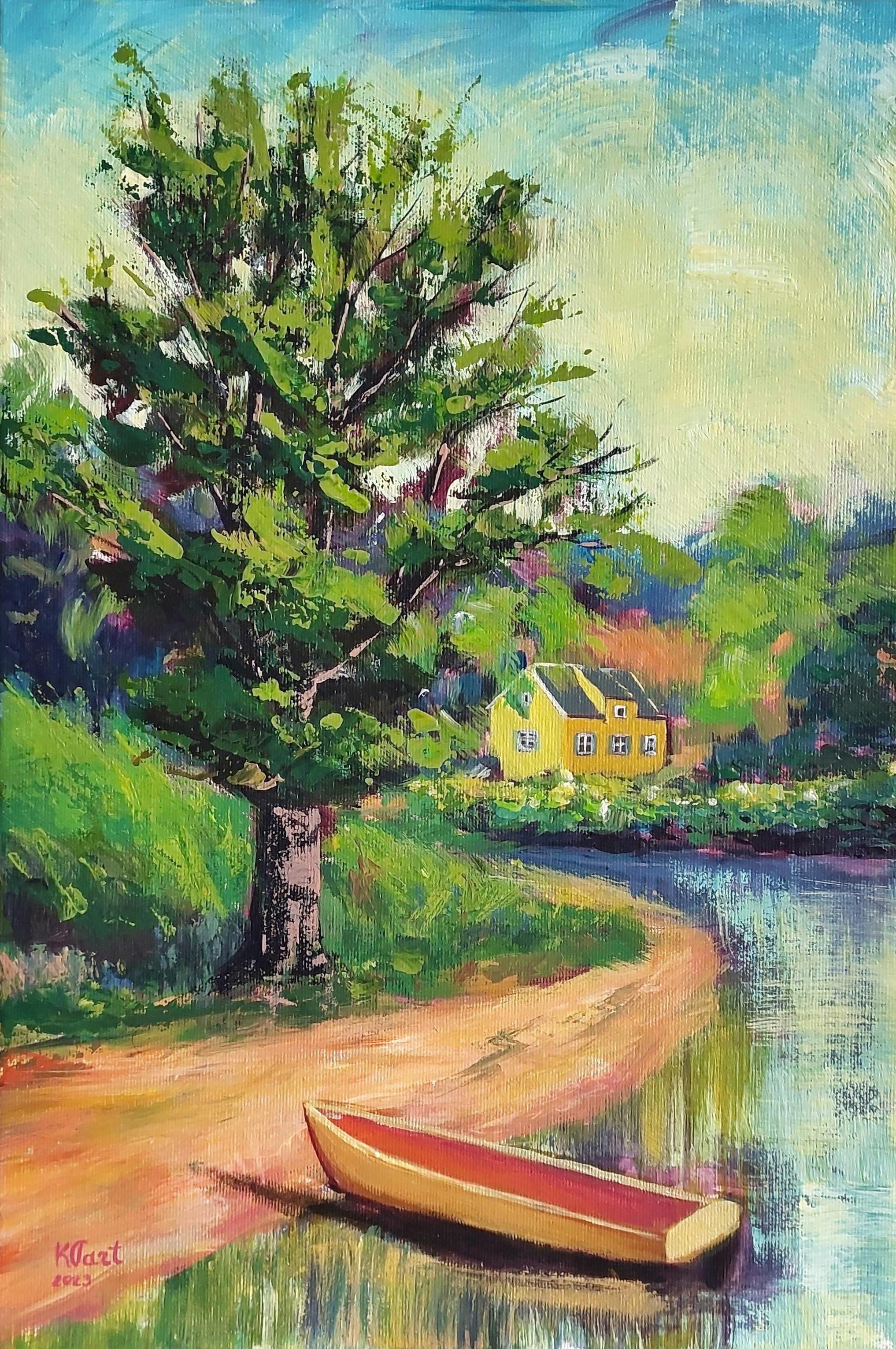 Ksenia Tsyganyuk Landscape Painting - Awakening Turn on screen reader support